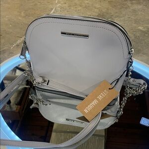 Steve Madden Light Gray Crossbody Bag